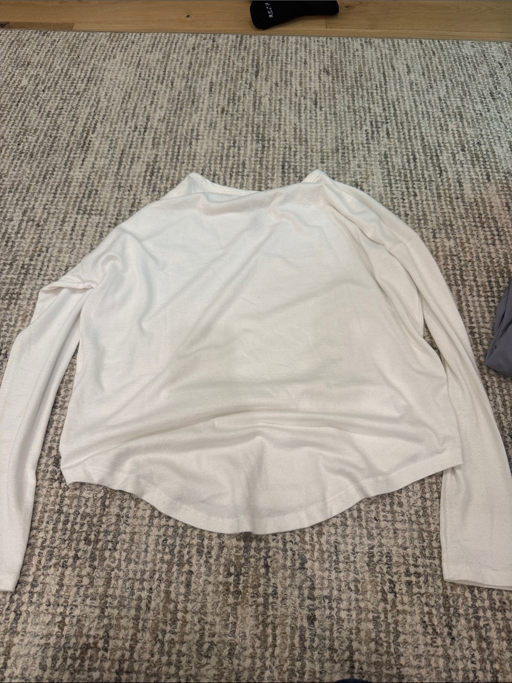 RAG AND BONE White Long-Sleeve Crewneck Tee - Picture 5 of 5